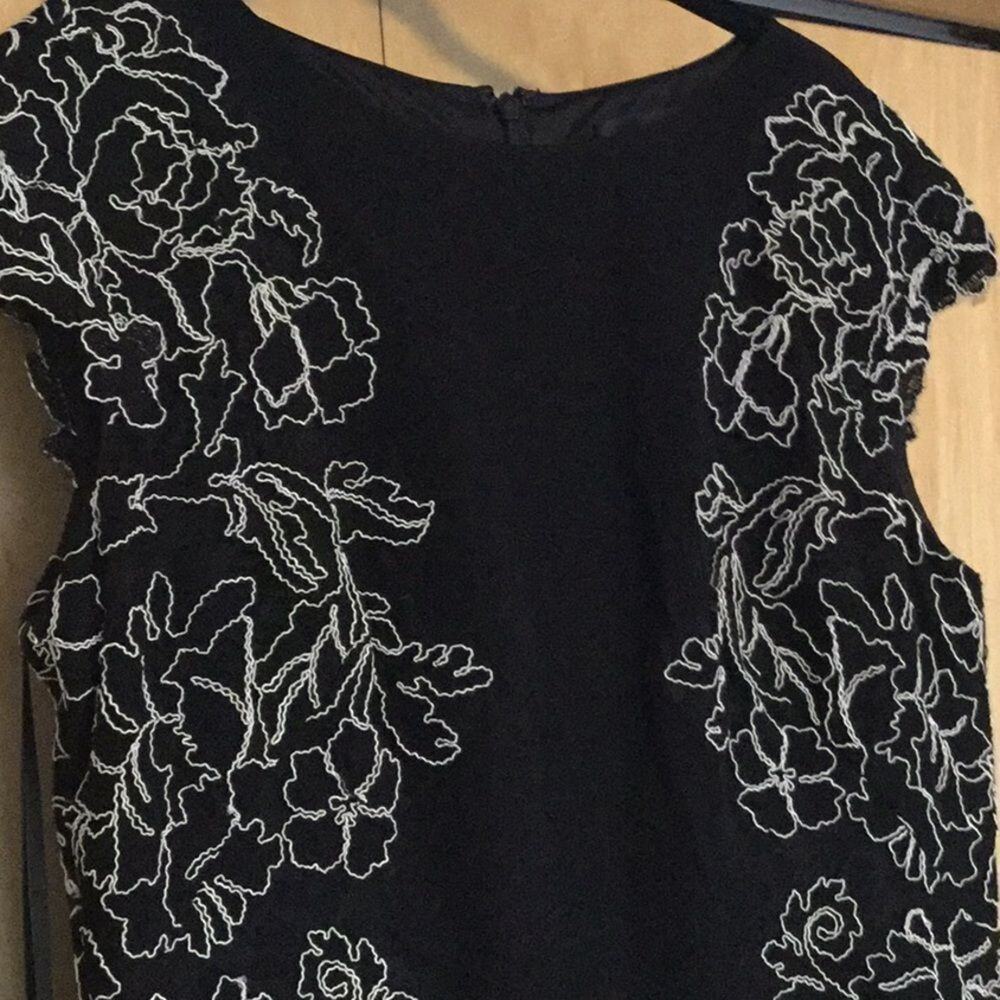 Tadashi Shoji whiteLace Gown, Black, - Picture 3 of 9